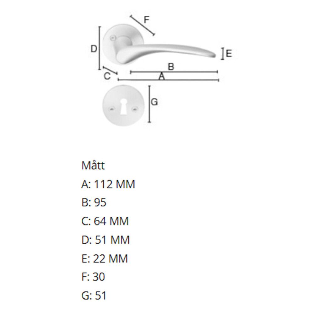 Väliovenpainike Beslagsboden Design B869KMN Mattaharjattu kromi