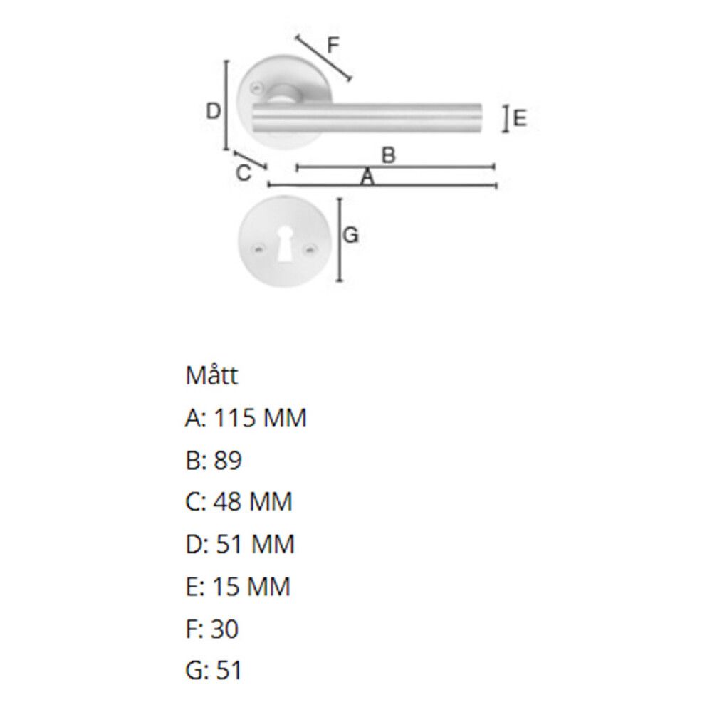 Väliovenpainike Beslagsboden Design B862KMN Mattaharjattu kromi