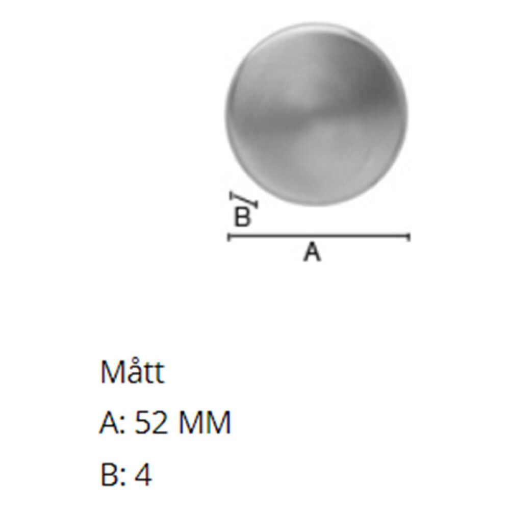 Peitekilpi Beslagsboden B901 Harjattu RST