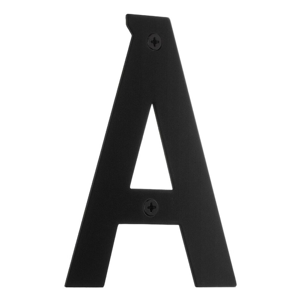 Talokirjain Beslagsboden Matta Musta RST A