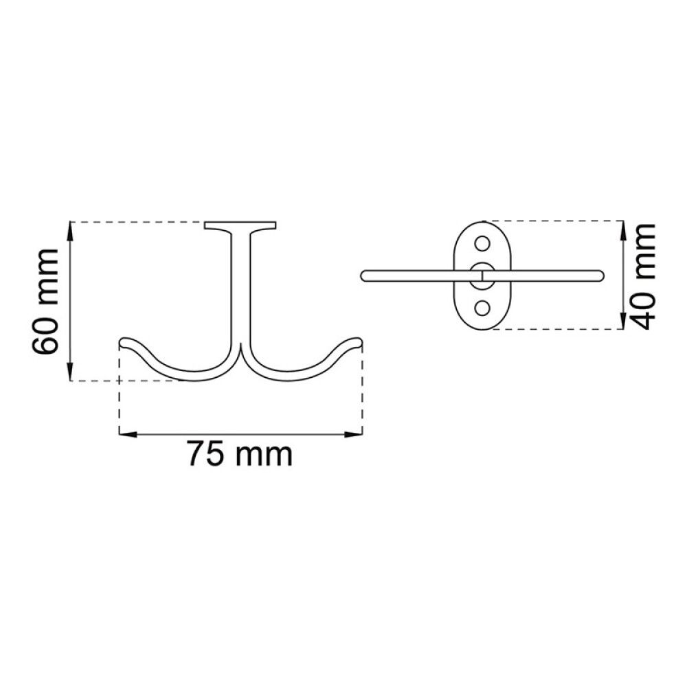 Koukku Habo 140 Musta
