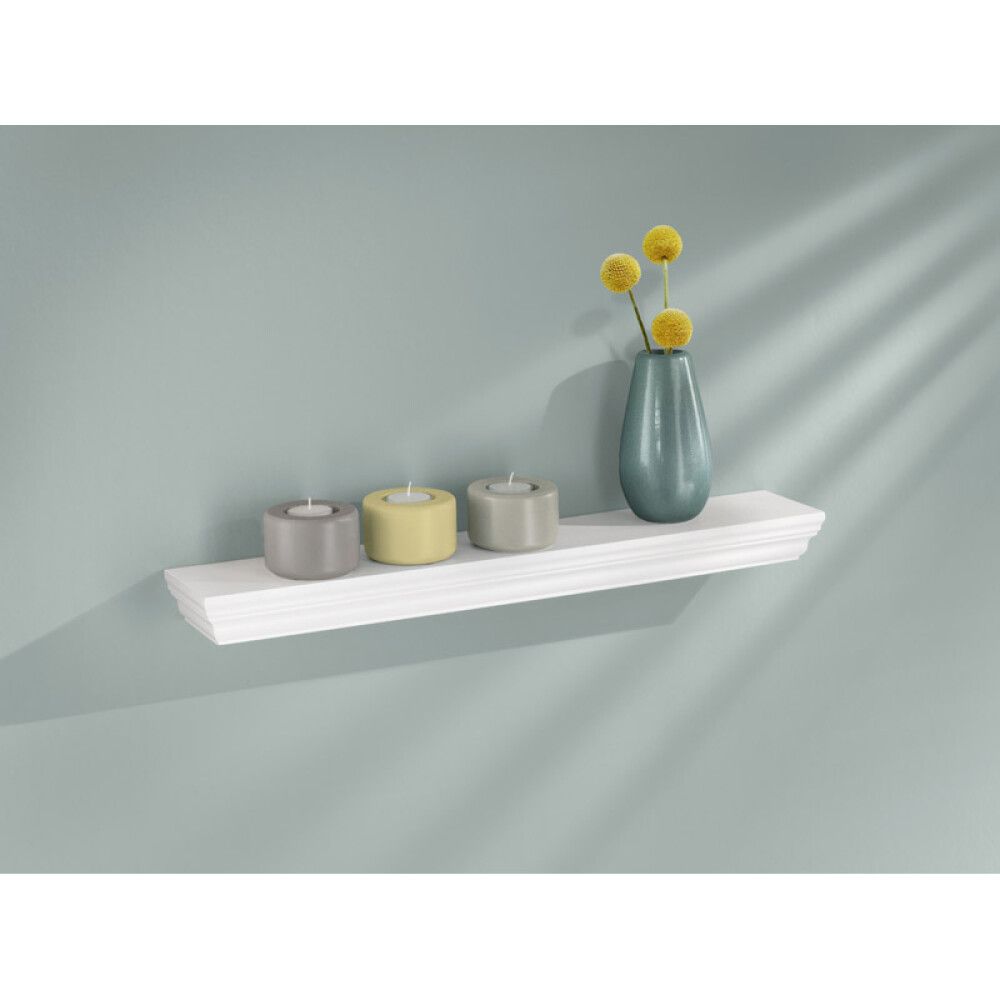 Hyllylevy Dolle Profile Valkoinen 600 x 100 x 45 mm