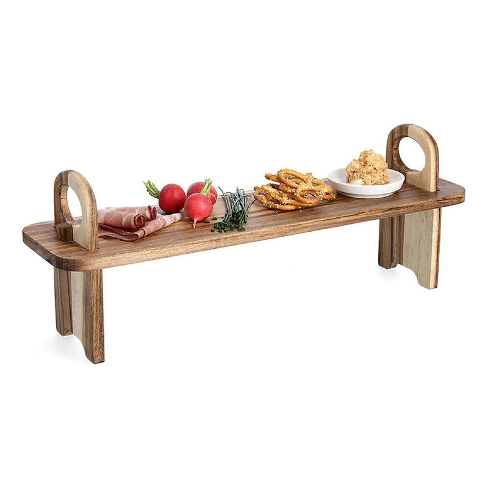 Tarjoilualusta Jaloilla Zeller Acacia 59 x 16 x 22 cm