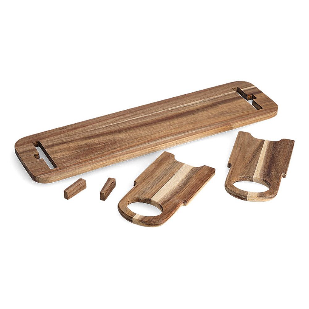 Tarjoilualusta Jaloilla Zeller Acacia 59 x 16 x 22 cm