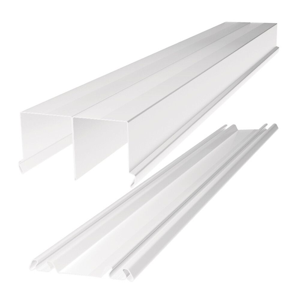 Lattia- ja kattokisko Lundbergs Entry & Nordic 2692 mm Valkoinen