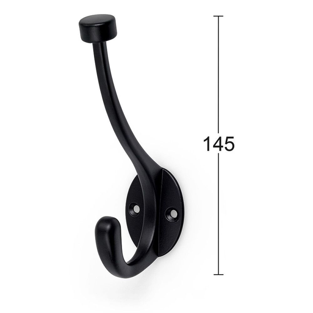 Vaatekoukku Habo Point musta 145 mm