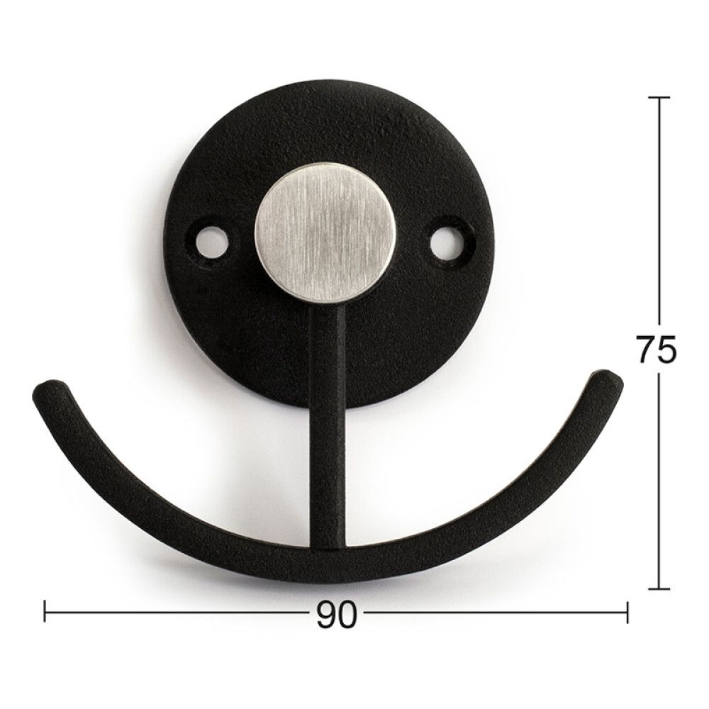 Vaatekoukku Habo Smile musta