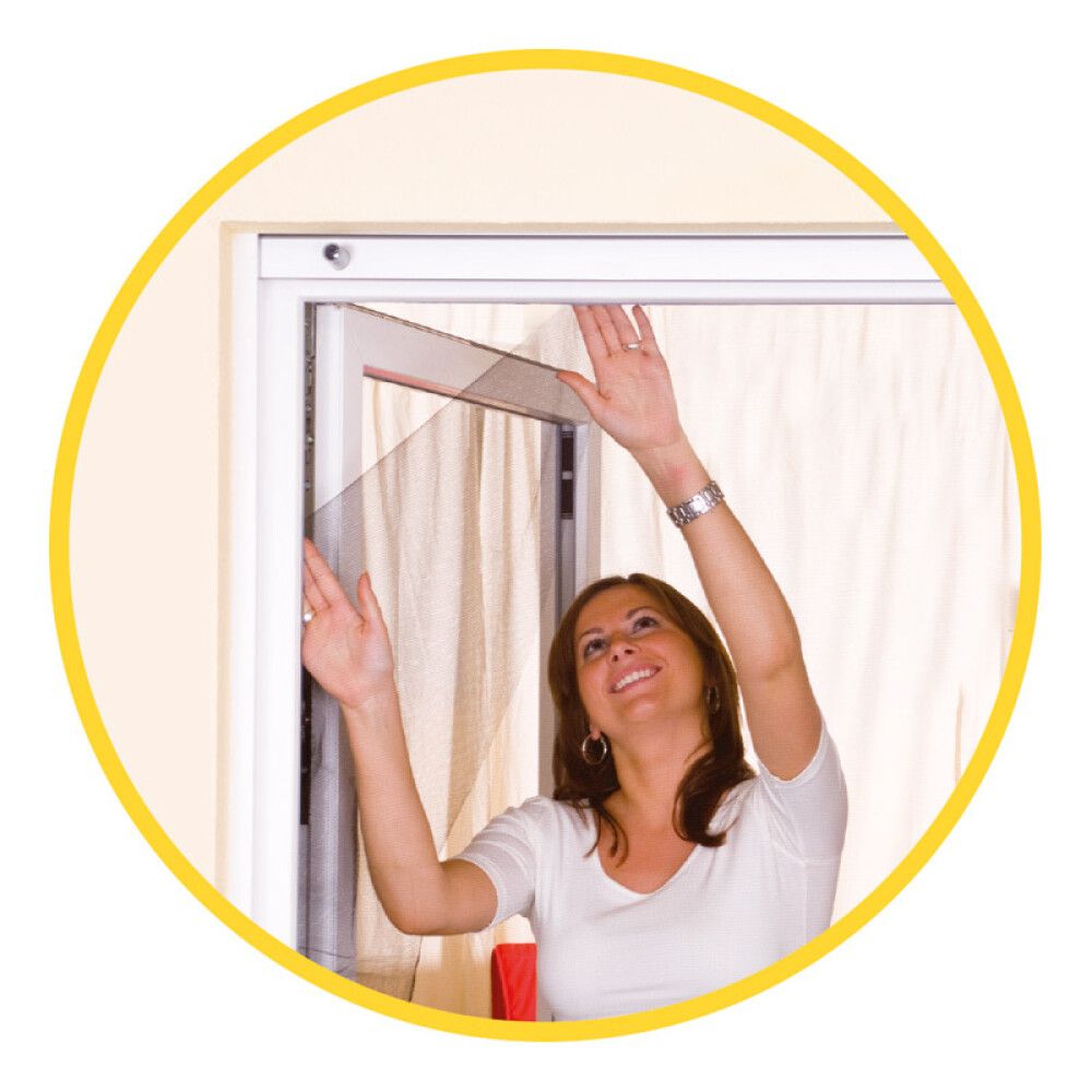 Hyönteisverkko ikkunaan Easy Life 130 x 150 cm Antrasiitti