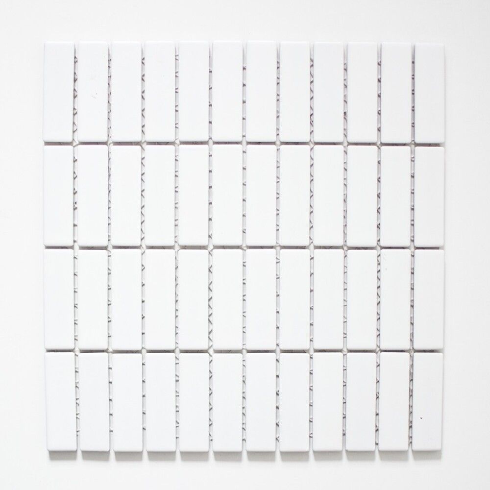 Mosaiikki Stick mattavalkoinen Kiiltävä