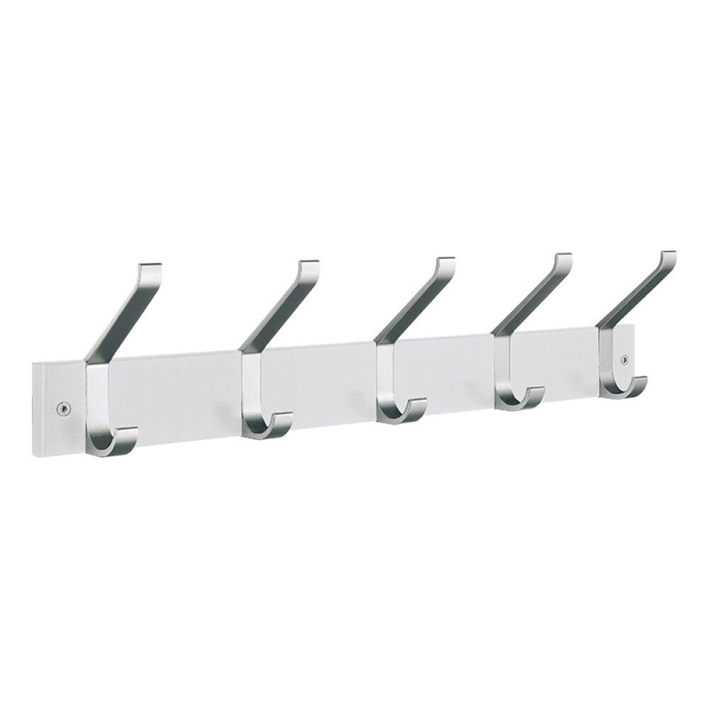 Naulakko Beslagsboden 5-os. BX1074 Valkoinen/Harjattu Alumiini