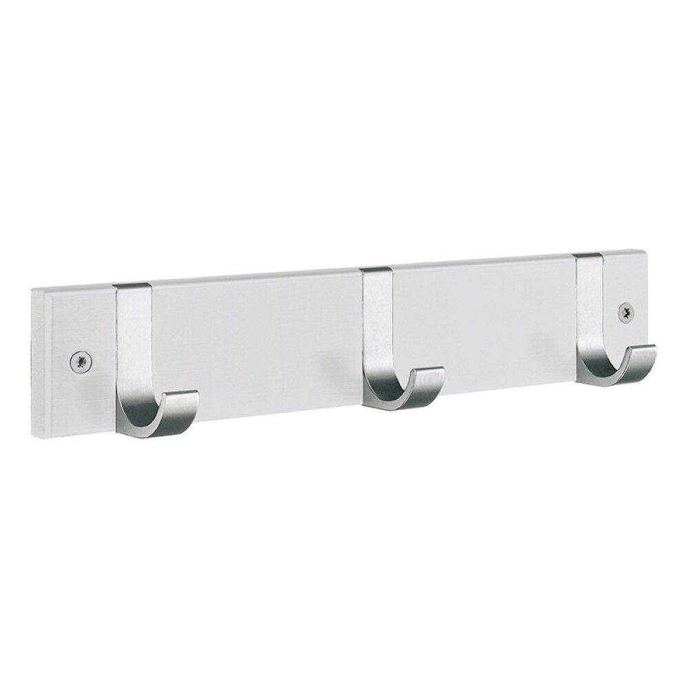 Koukkulista Beslagsboden 3-os Valkoinen/Harjattu Alumiini