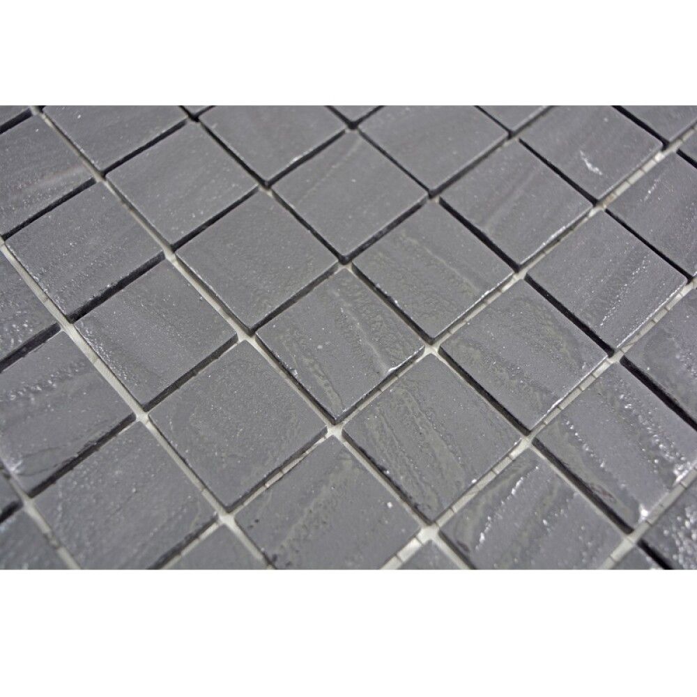 Mosaiikkilaatta Fliesen Quadrat Eco Uni musta 31,5 x 31,5 cm