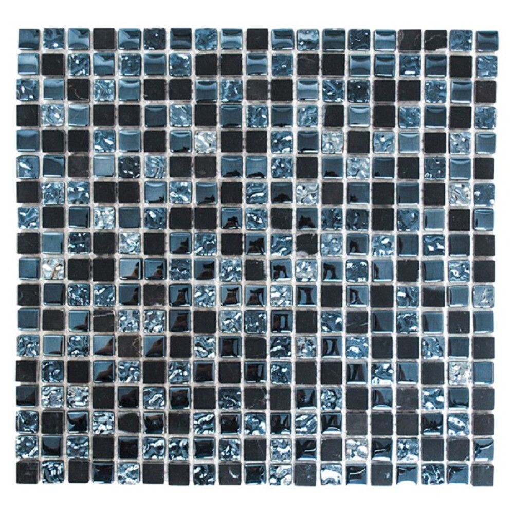 Lasimosaiikki Mix-musta