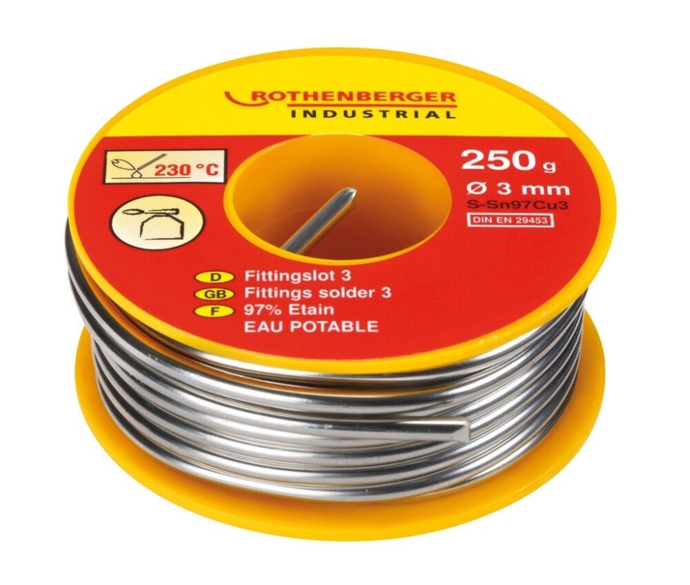 Juotostina Rothenberger S3 L-SN CU3 Ø 3 mm 250 g