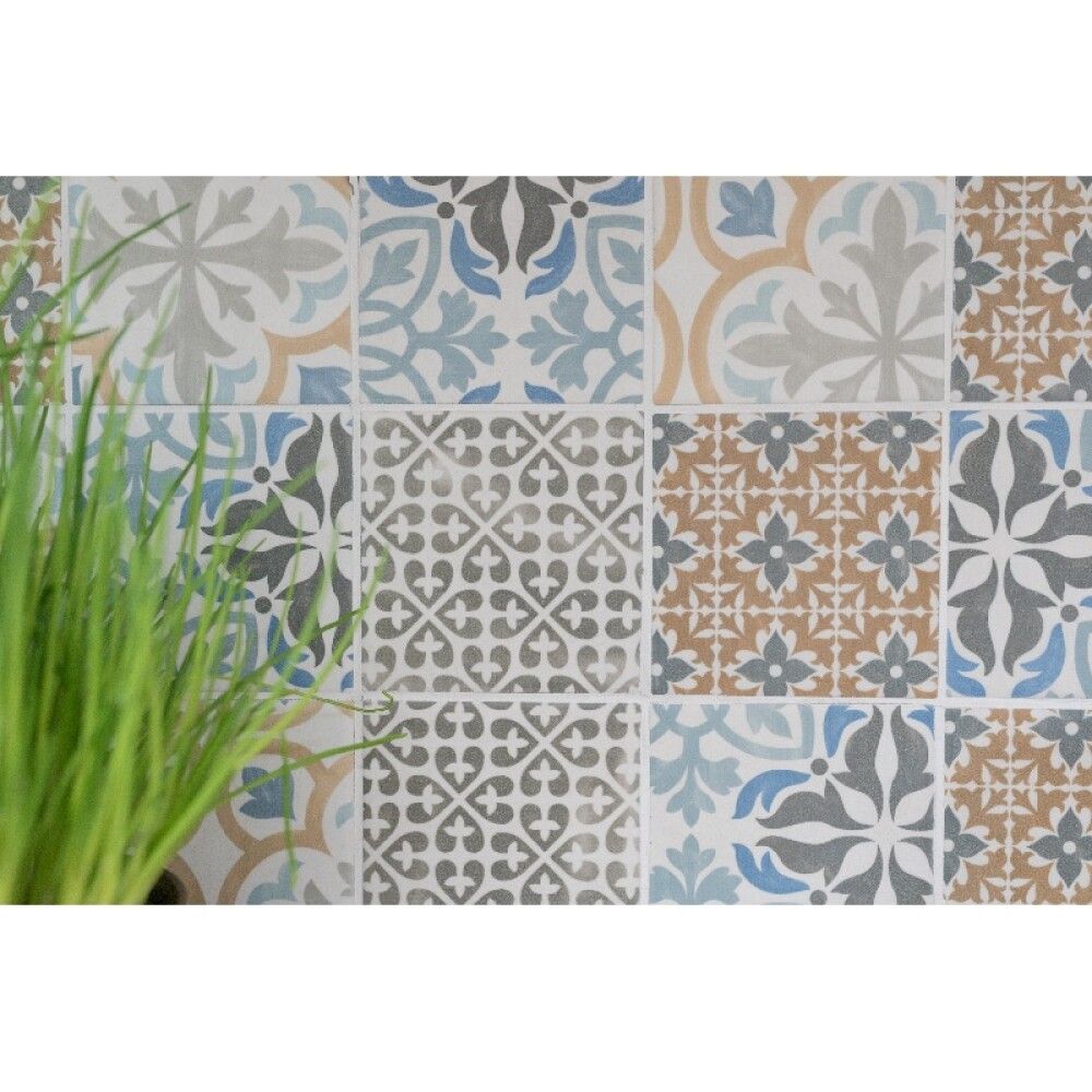 Mosaiikkilaatta Fliesen Quadrat Calssico Mix monivärinen 29,8 x 29,8 cm