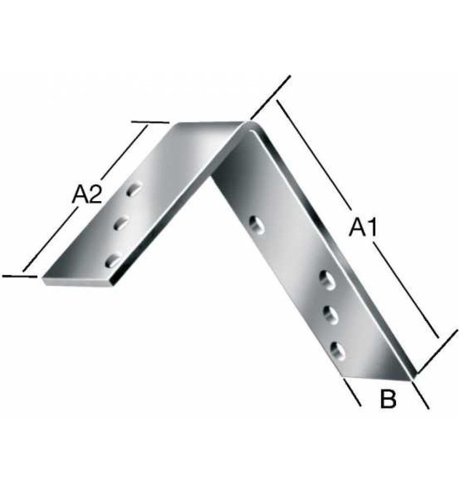 Kulmarauta 100 x 75 x 30 mm sinkitty