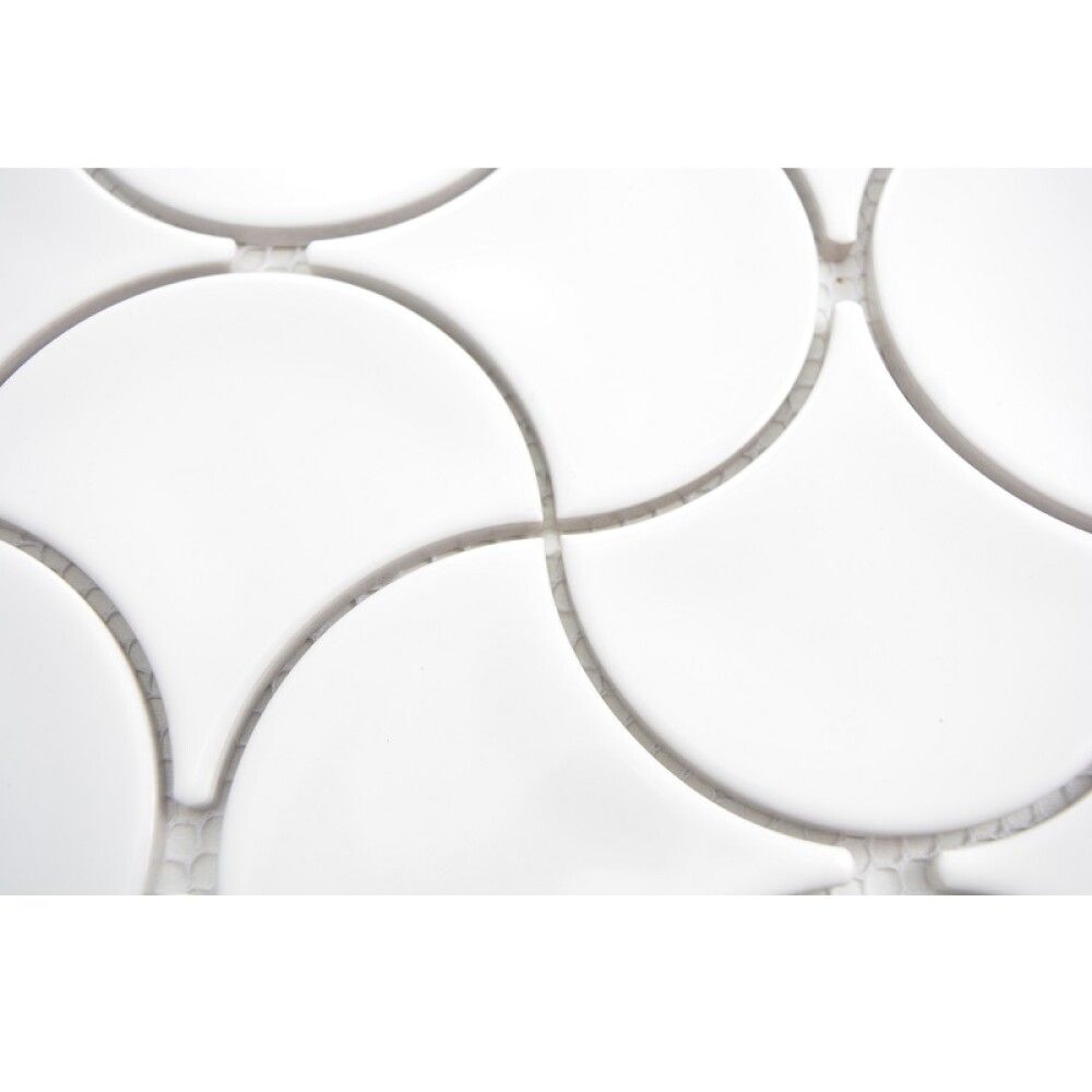 Mosaiikki Wave Valkoinen