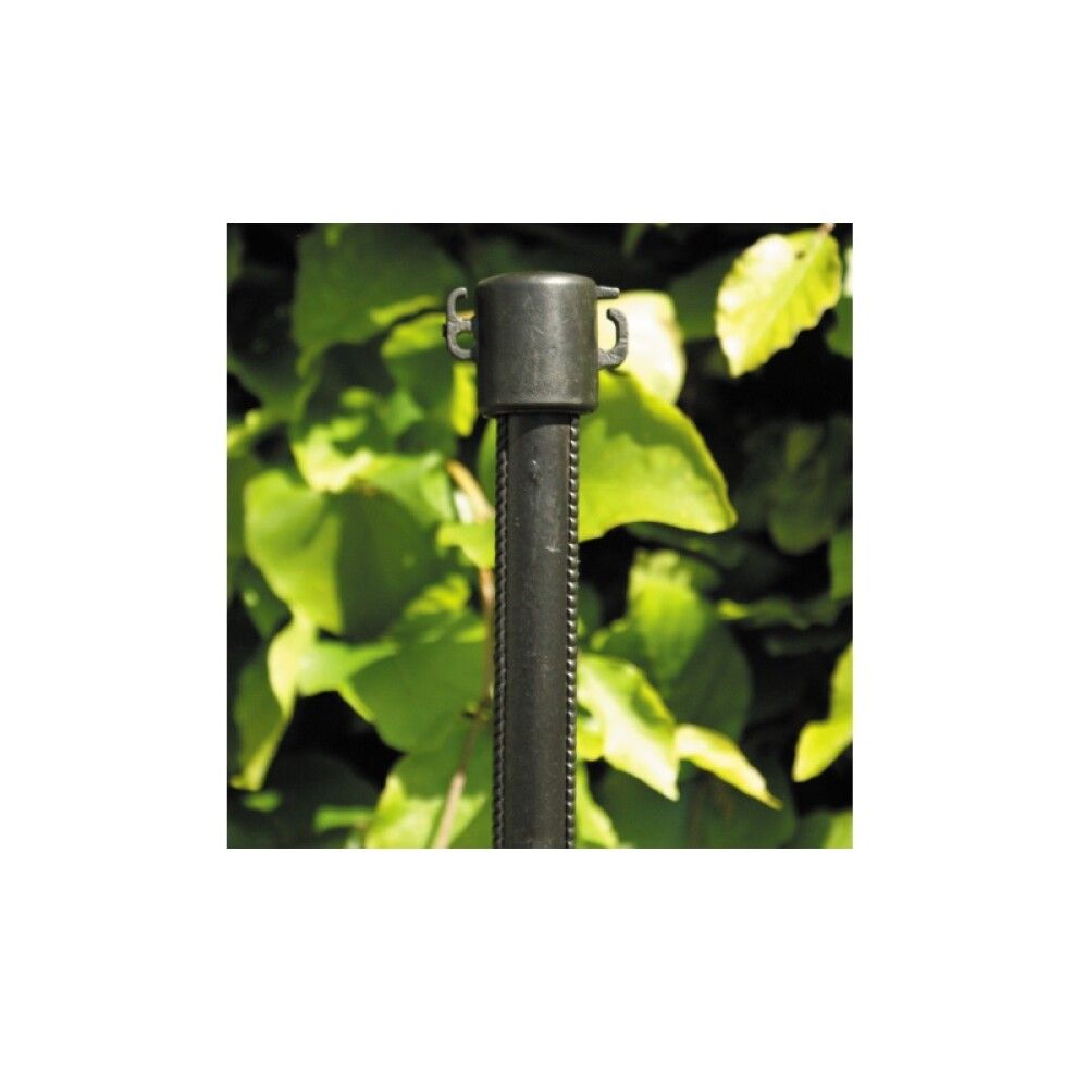 Kasvi-/aitatolppa Muovitettu 20 mm x 175 cm Musta