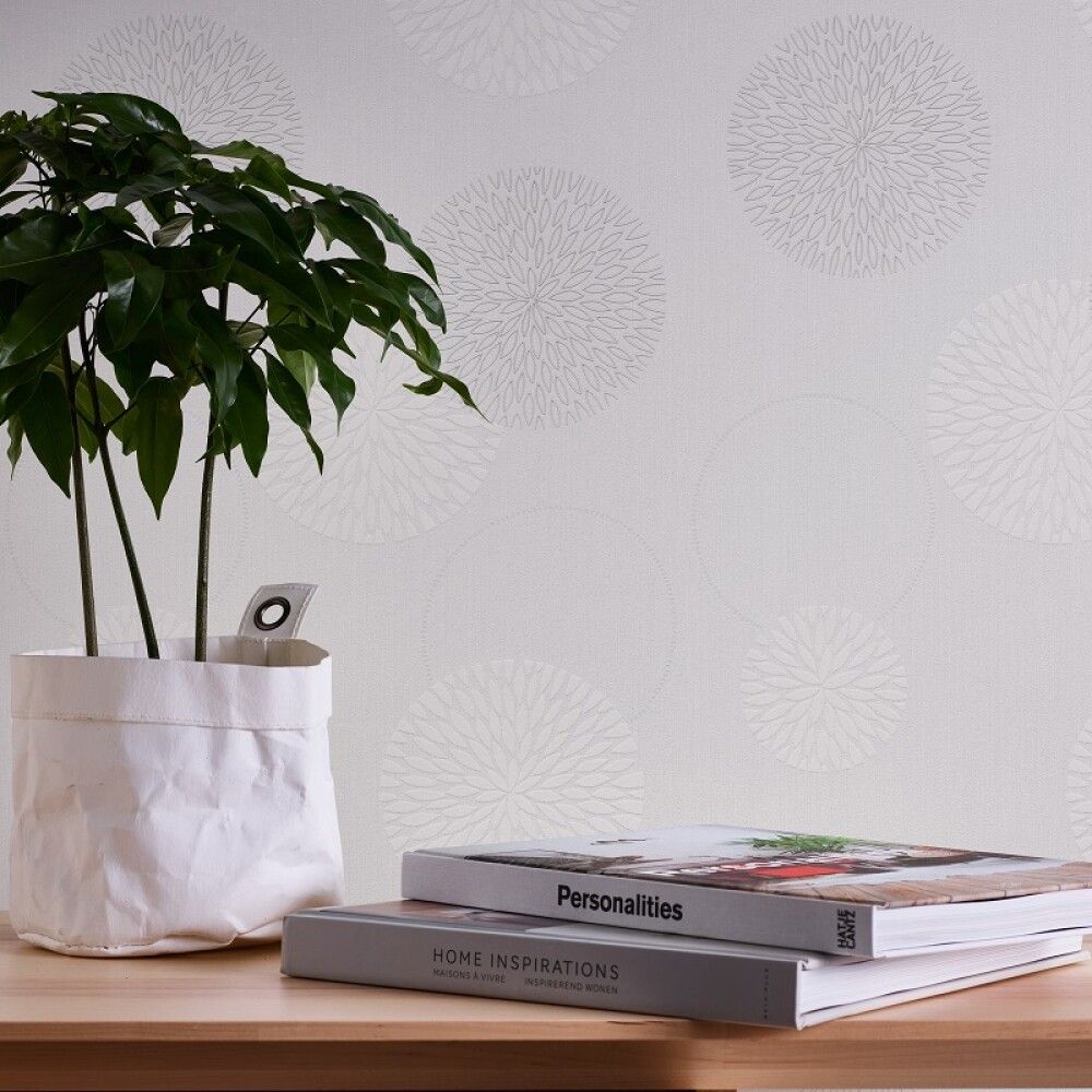 Kuitutapetti A.S. Creation Livingwalls Spot 2 Valkoinen Kukka