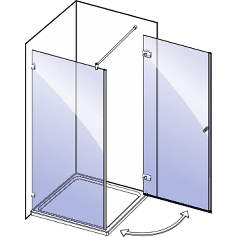 Sivuseinä Camargue Vario Hopea 90 cm