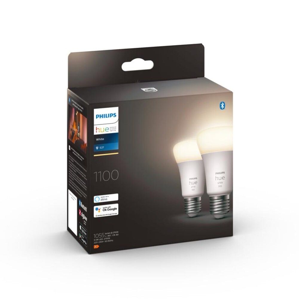 Älylamppu Philips Hue White 9,5 W E27 2kpl