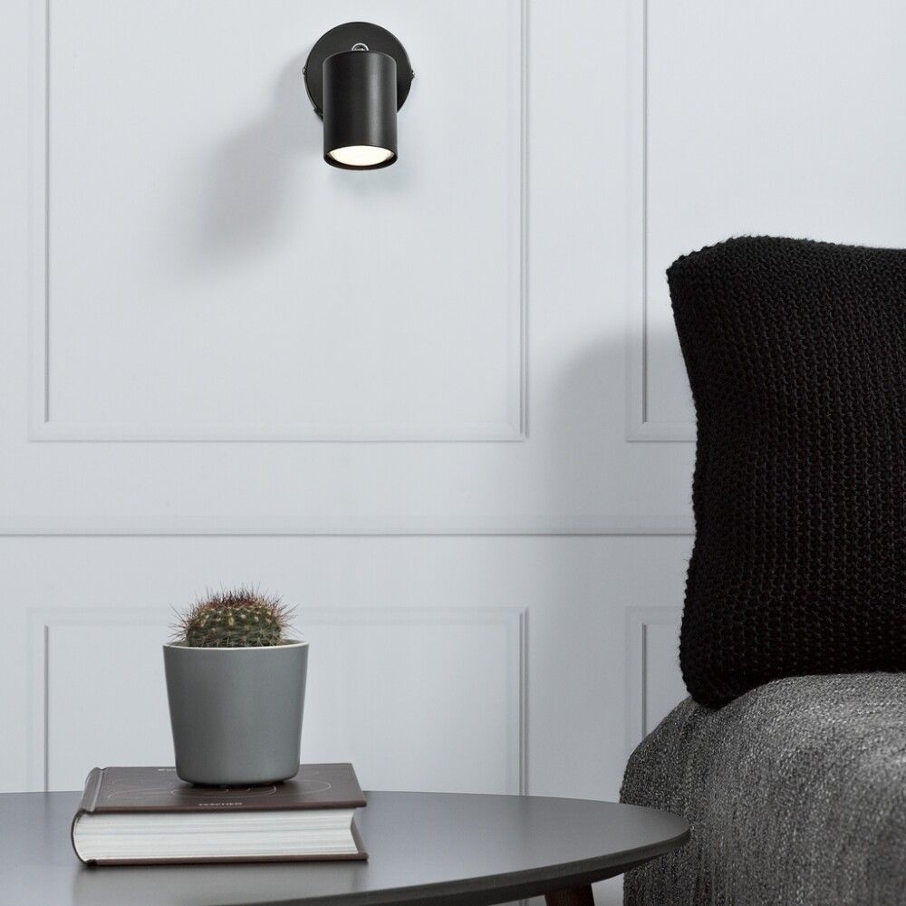 Seinävalaisin Nordlux Explore Musta