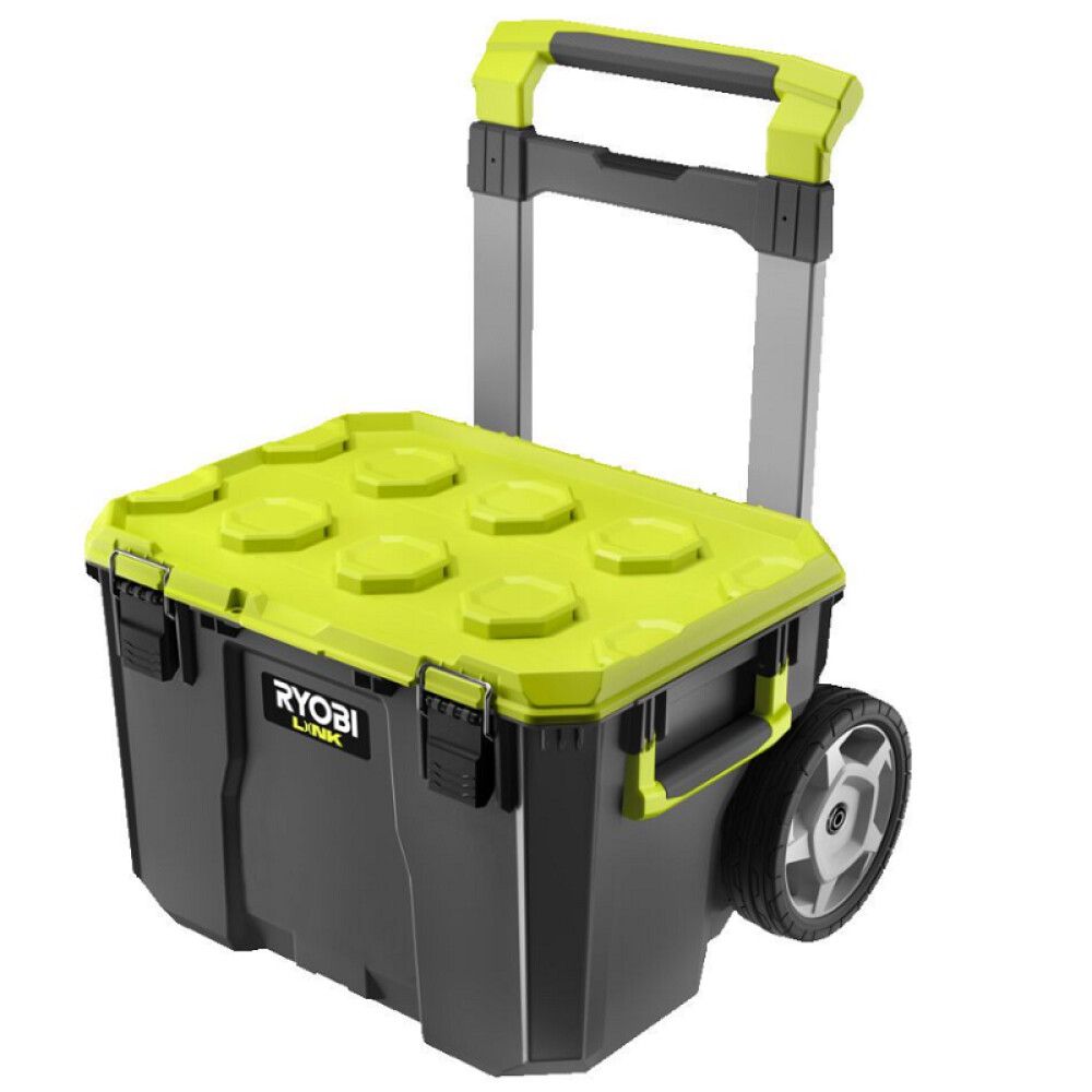 Työkalulaatikko pyörillä ja vetoaisalla Ryobi LINK RSL201