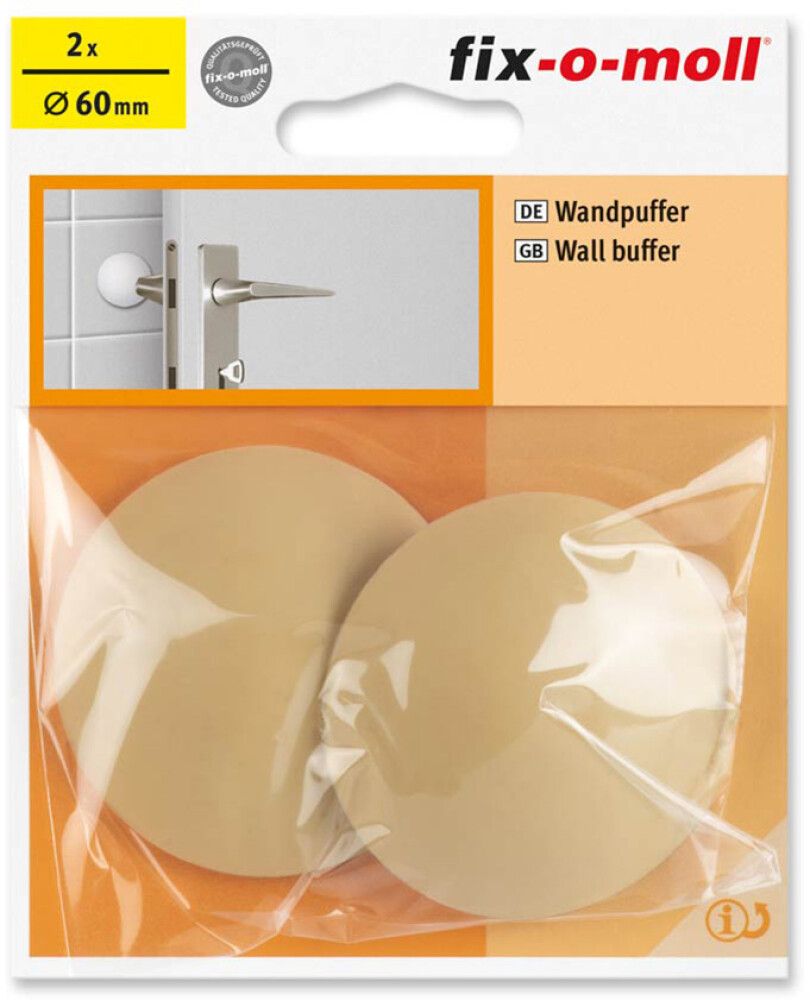 Ovenpysäytin Fix-o-moll 60 mm beige 2 kpl