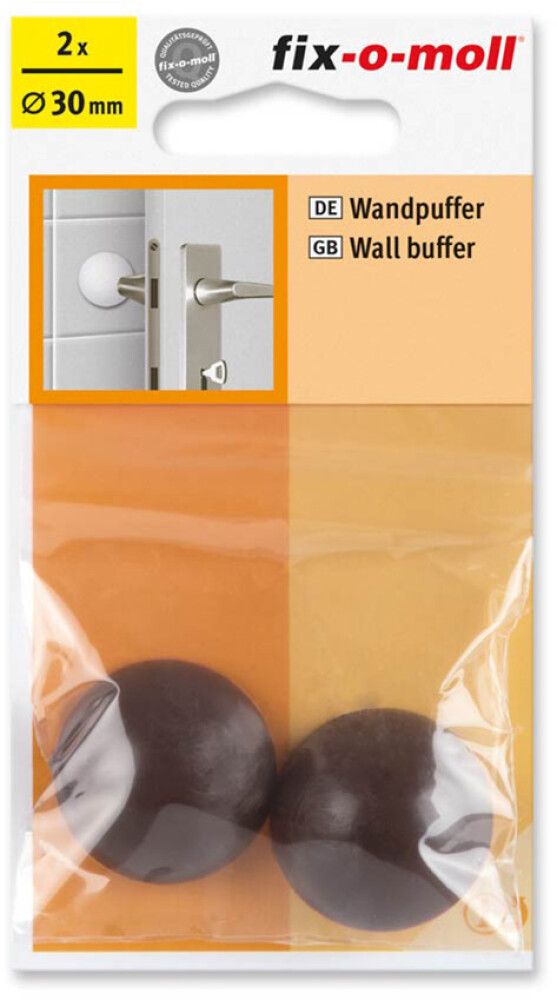 Ovenpysäytin Fix-o-moll 30 mm ruskea 2 kpl