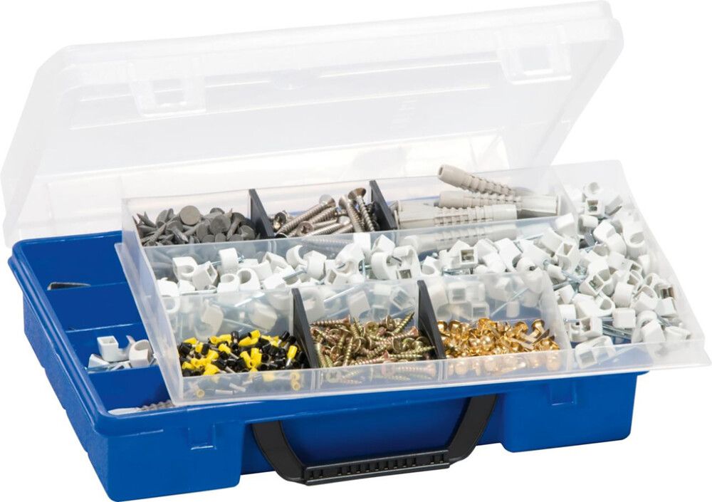 Säilytyslaatikko Kannella 13 Lokeroa Sininen