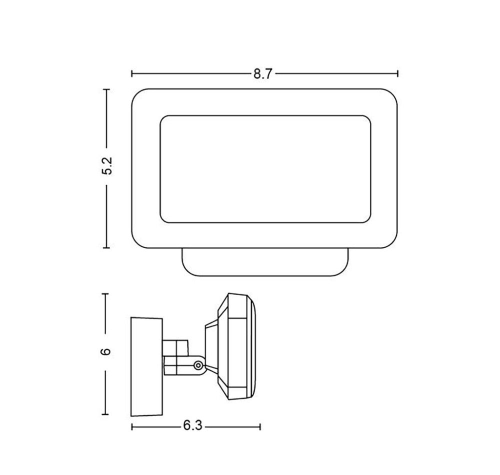 Ulkoseinävalaisin Philips Hue Welcome Musta 26,5 cm