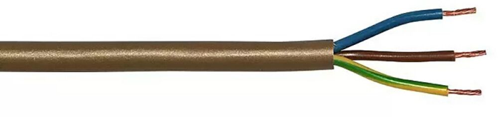 Muovikaapeli Kabelexpress H03VV-F 3x0,75 mm² kultainen (per metri)