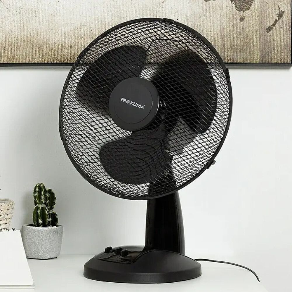 Pöytätuuletin Voltomat Air musta Ø 30 cm