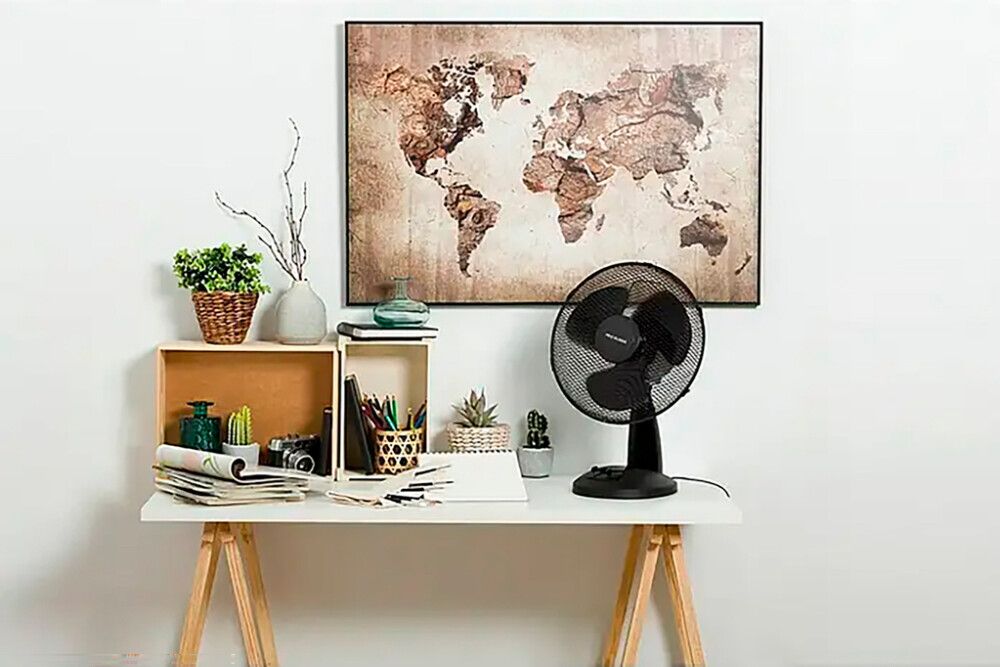 Pöytätuuletin Voltomat Air musta Ø 30 cm