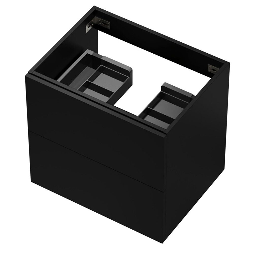 Allaskaappi Camargue Skärgård Classic etuosilla mattamusta 58,4 x 43 x 55 cm