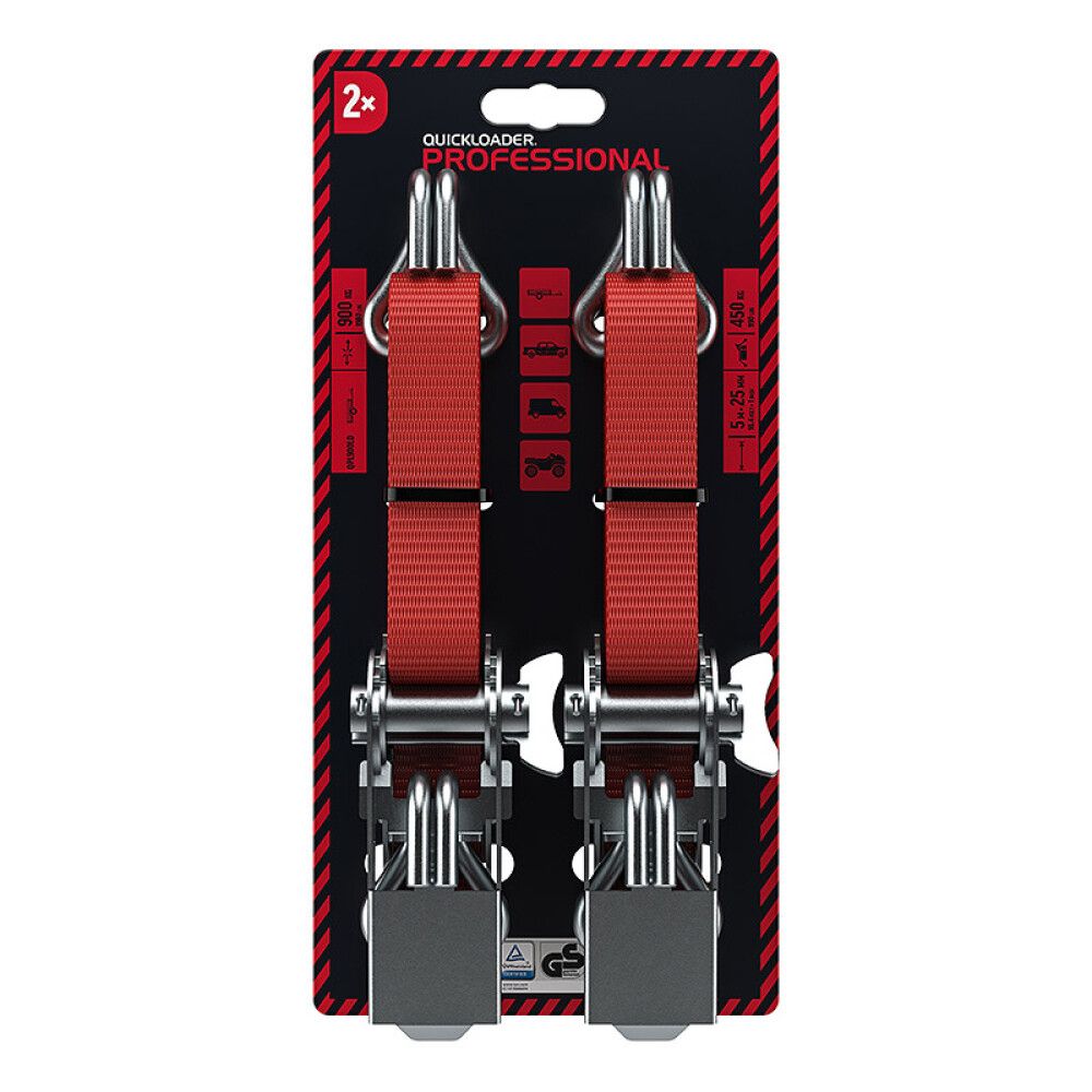 Kuormaliina Quickloader Professional 900 kg 25 mm 5 m 2 kpl