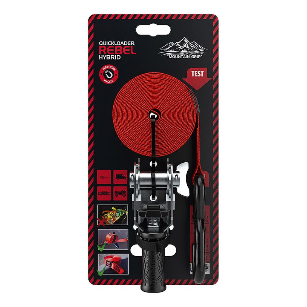 Kuormaliina Quickloader Rebel 800 kg 25 mm 5 m Magneetilla