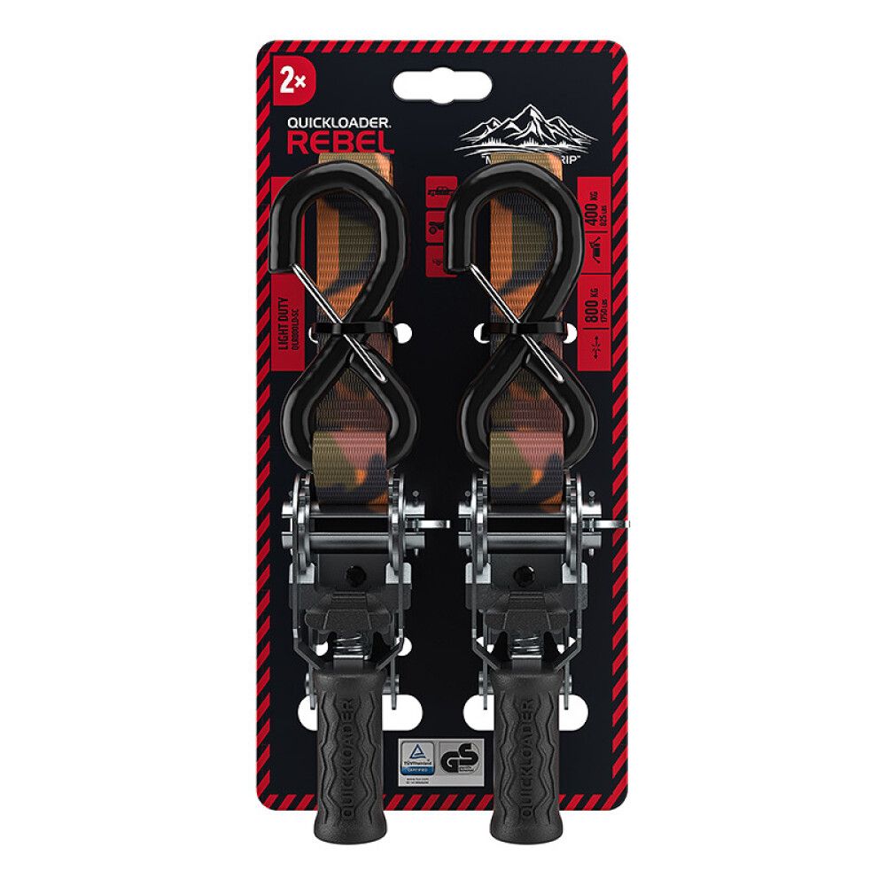 Kuormaliina Quickloader Rebel Camo 800 kg 25mm 4m 2 kpl