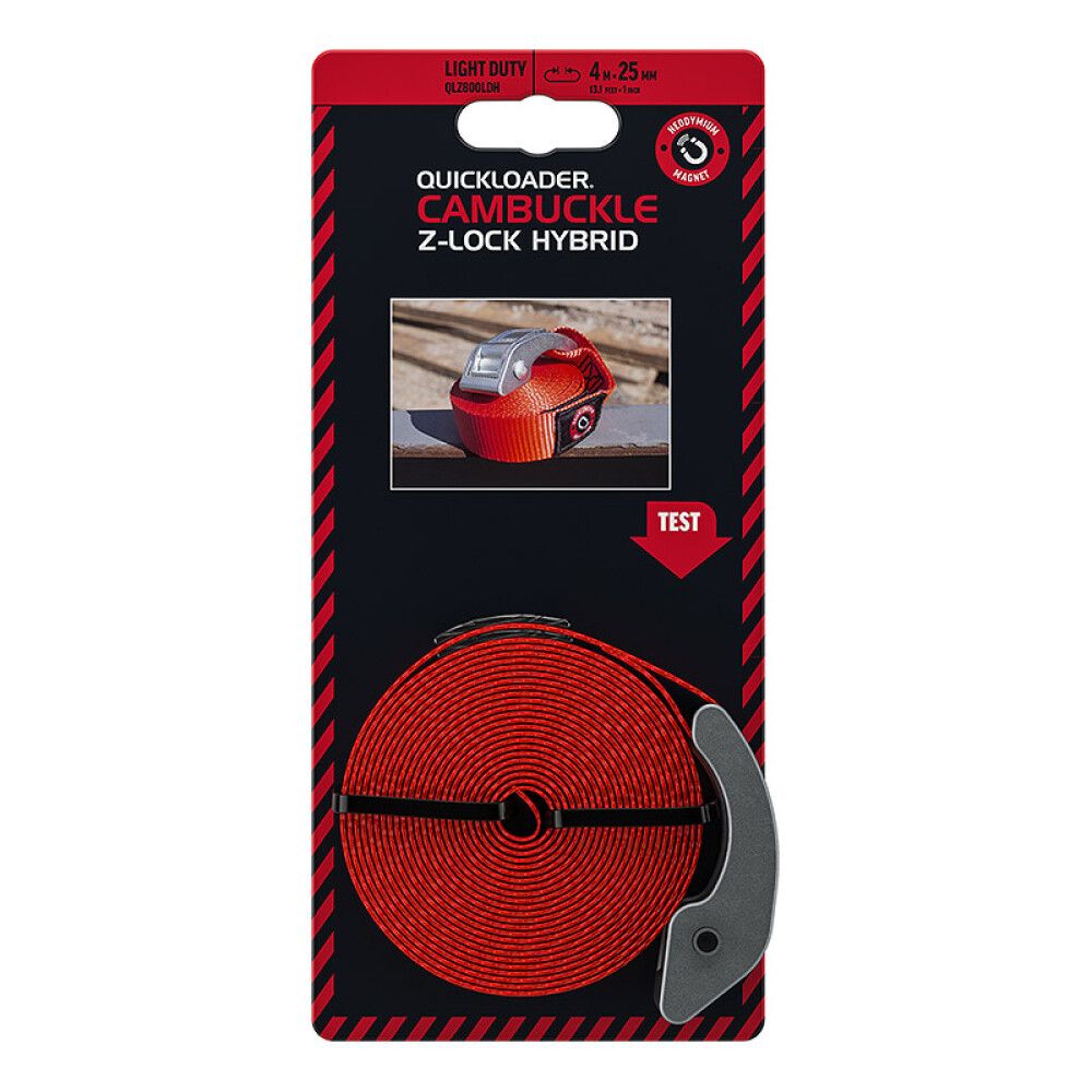 Pikalukkovyö Quickloader Z-Lock Magneetti 800 kg 25mm 4m