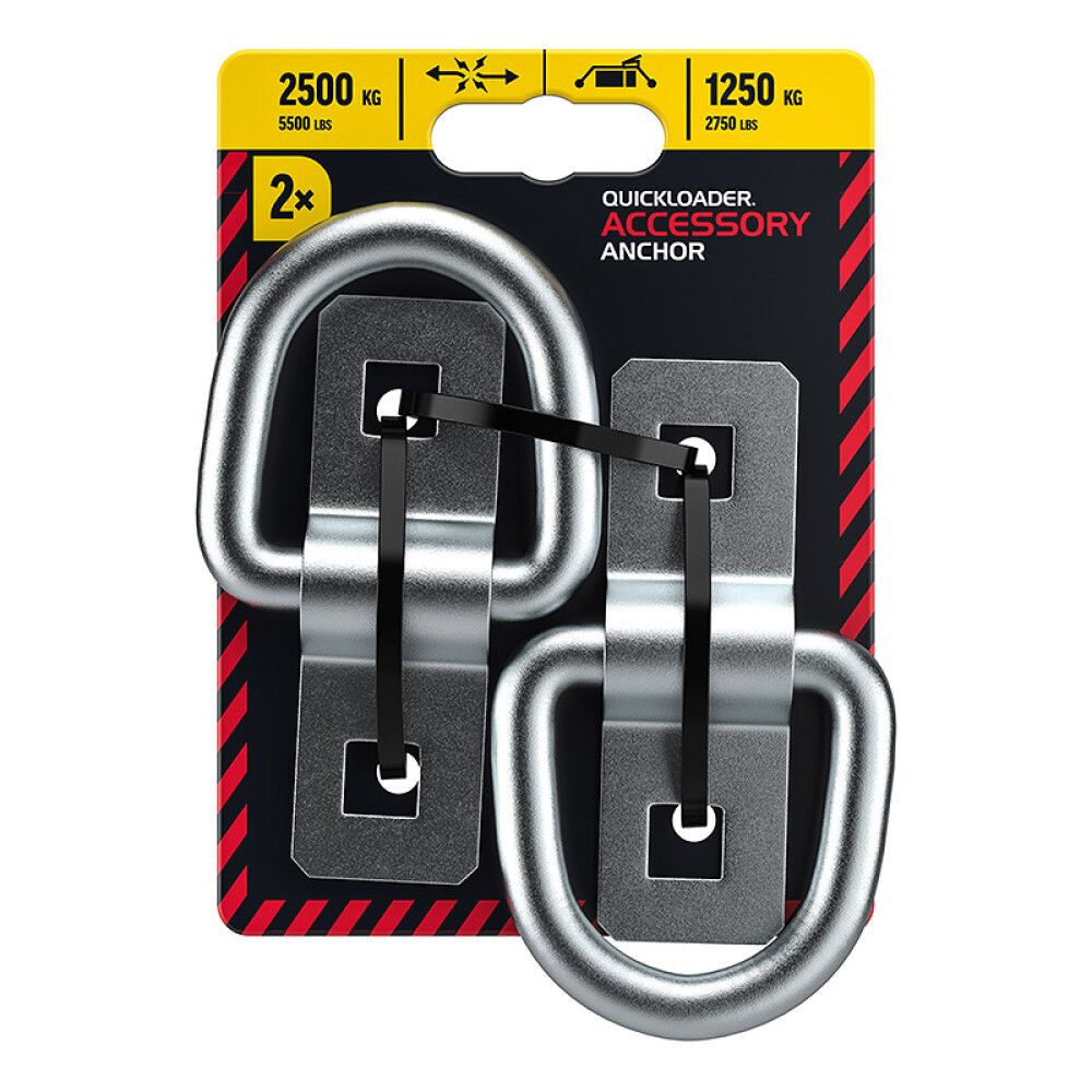 Kiinnityslenkki Quickloader Anchor 2500kg 2kpl