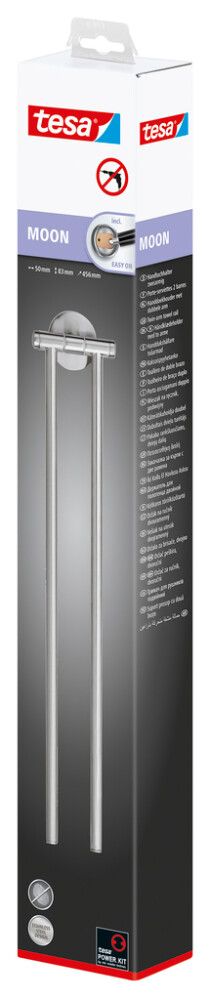 Kuivausoksa tesa® Moon 2-os Kromi