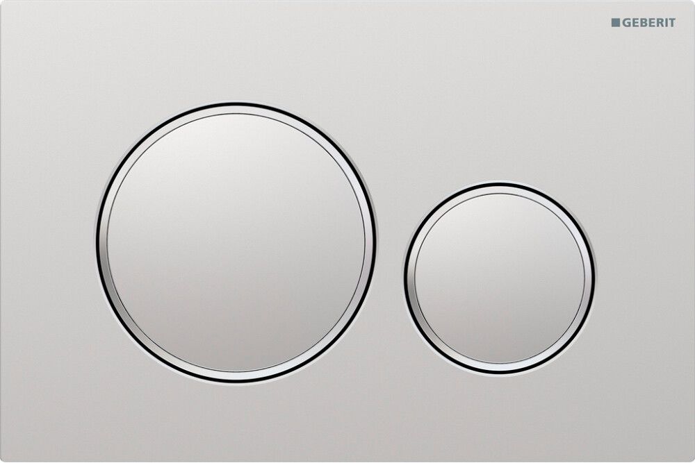 Huuhtelupainike Geberit Sigma20 Round kromi 24,6 x 16,4 cm