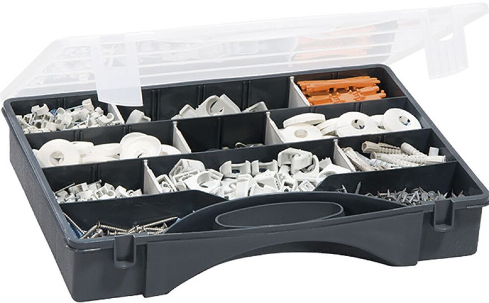 Säilytyslokerikko Kannella 5/6 Lokeroa 46 x 32 x 8 cm Musta