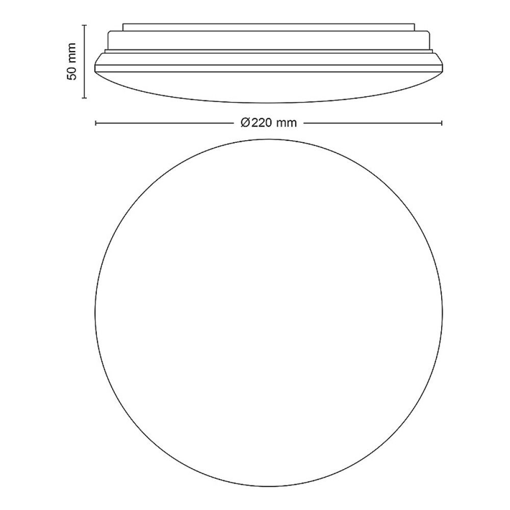 Plafondi Philips Moire LED Valkoinen Ø 22,5 cm