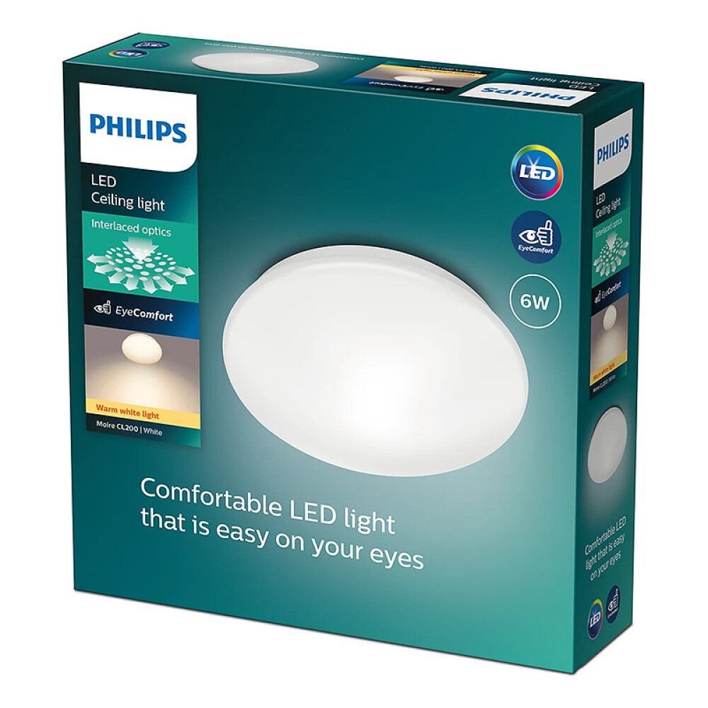 Plafondi Philips Moire LED Valkoinen Ø 22,5 cm