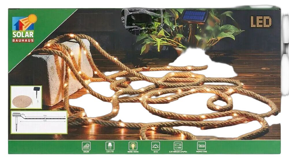 Solar Koristeköysi LED 100-os