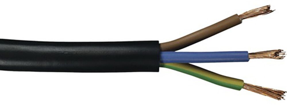 Muovikaapeli Kabelexpress H05VV-F 3x1,5 mm² musta (per metri)