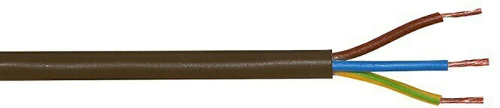 Asennuskaapeli H03VV-F 3x0,75 ruskea (per metri)