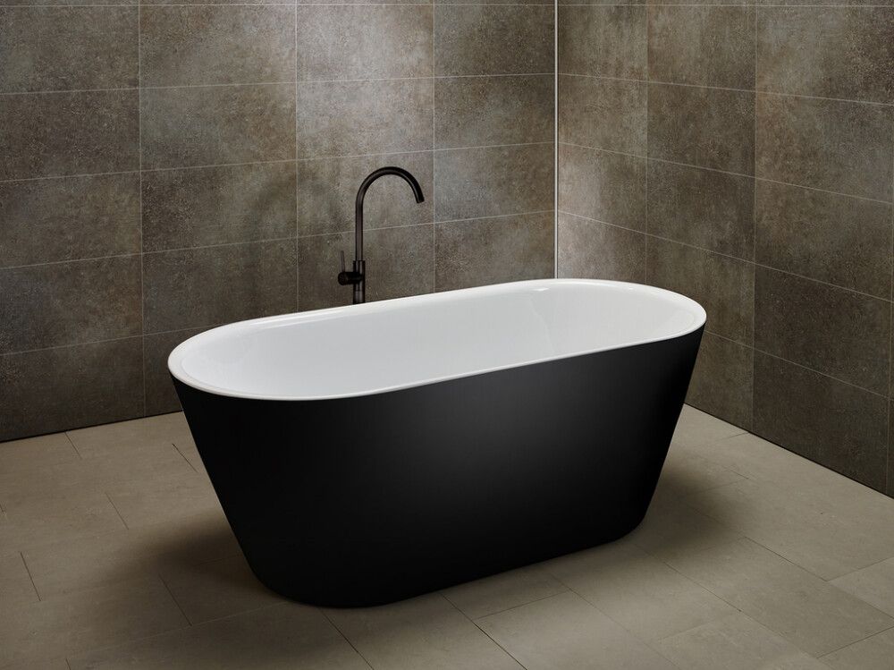 Kylpyamme Camargue Visby 160 cm Musta