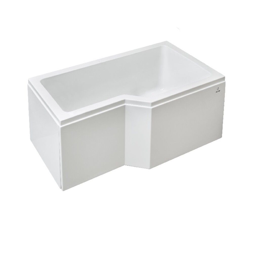 Kylpyamme Camargue Skaraborg Combi kiiltävä valkoinen 150 x 85 x 63 cm, oikea